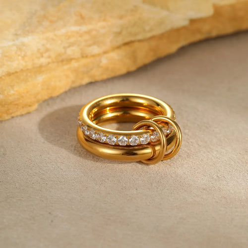 Aurelia ||  Stackable 18K Gold Vermeil Signature Ring