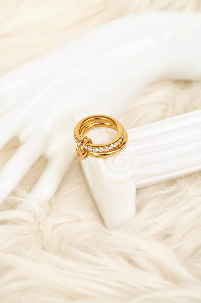 Aurelia ||  Stackable 18K Gold Vermeil Signature Ring