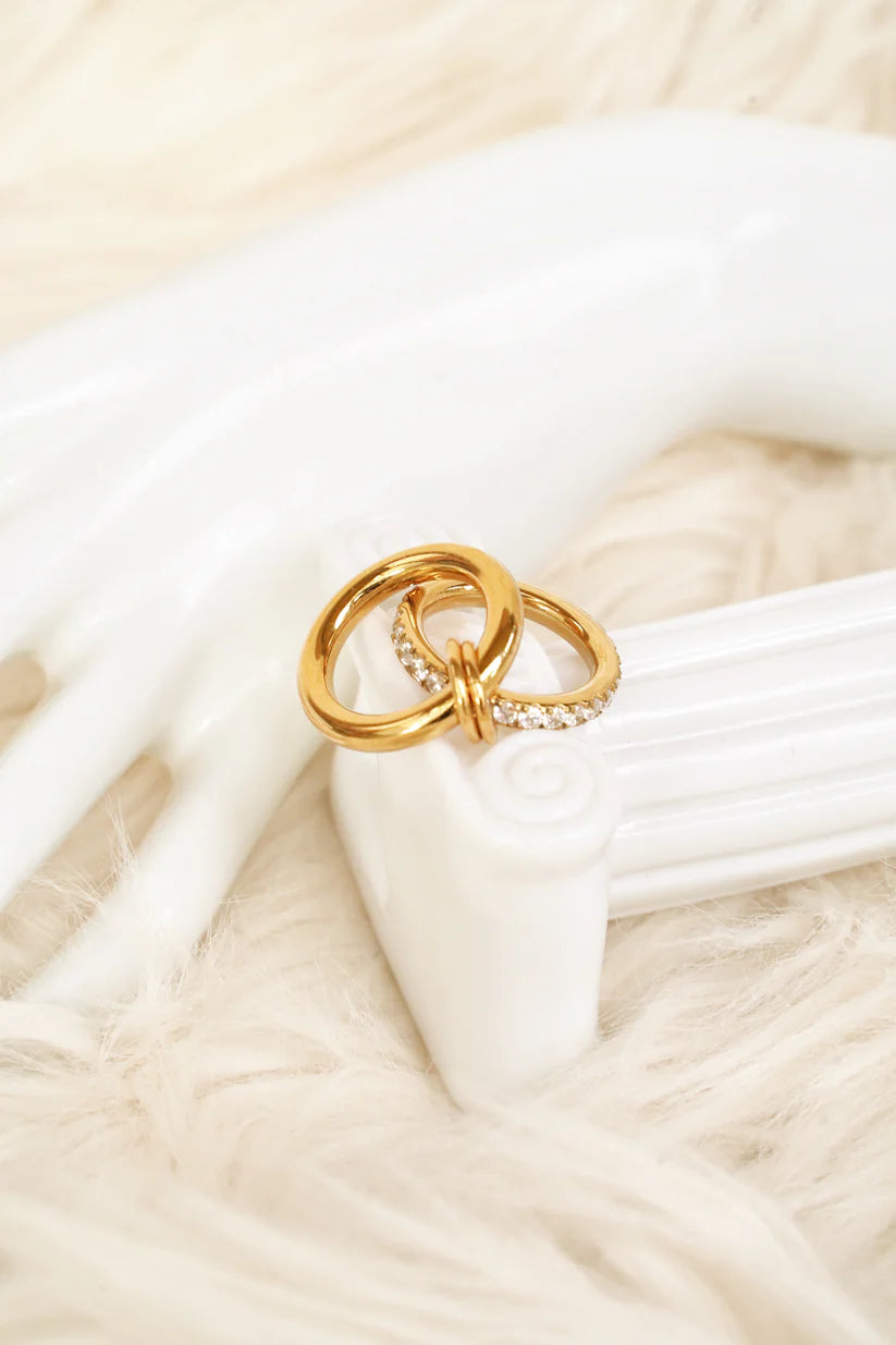 Aurelia ||  Stackable 18K Gold Vermeil Signature Ring