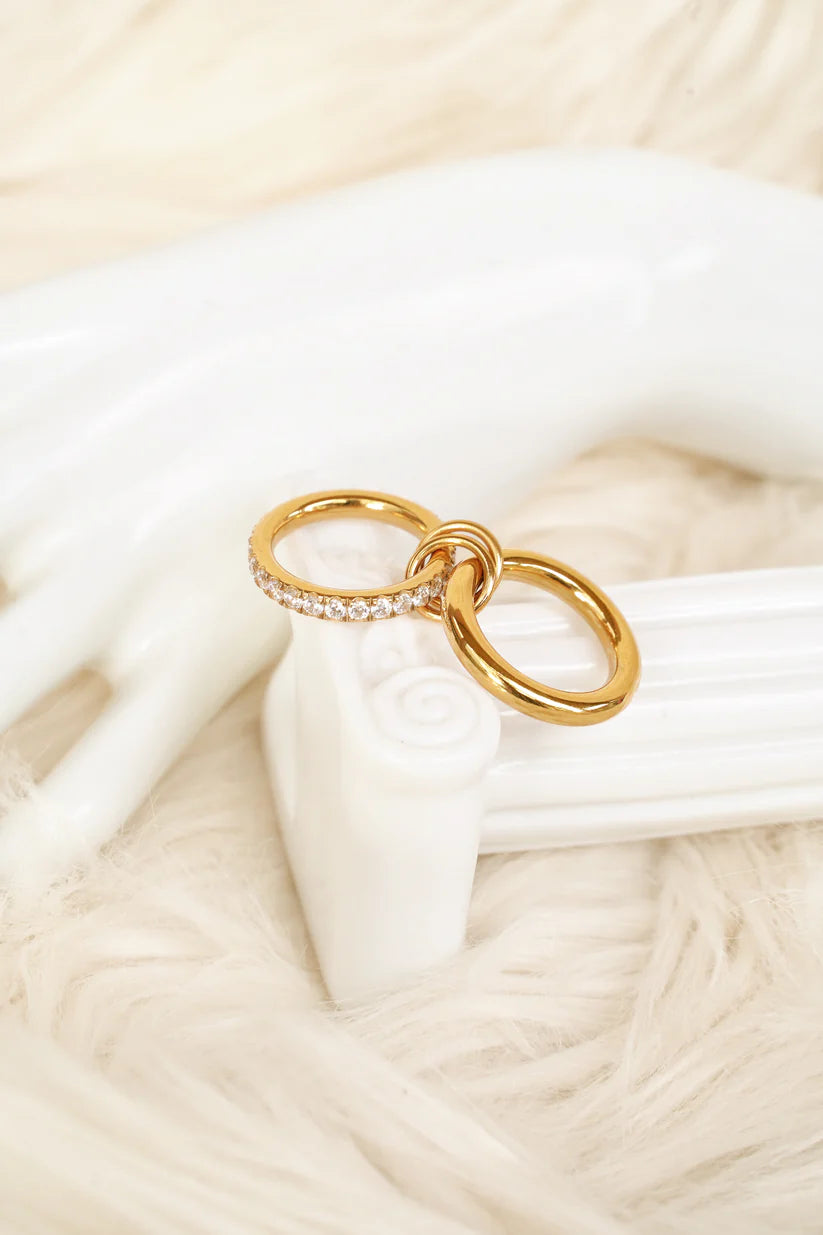 Aurelia ||  Stackable 18K Gold Vermeil Signature Ring