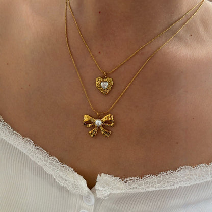 ADARA || Double Heart Necklace