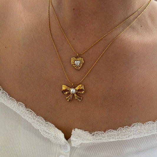ADARA || Double Heart Necklace