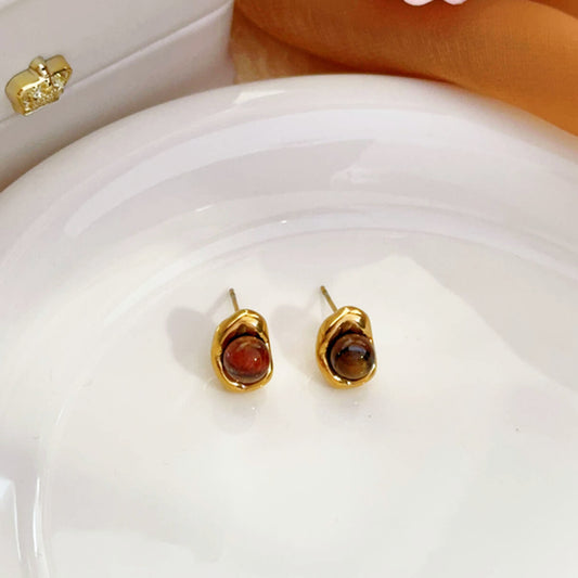 ELIZA || Brown earrings